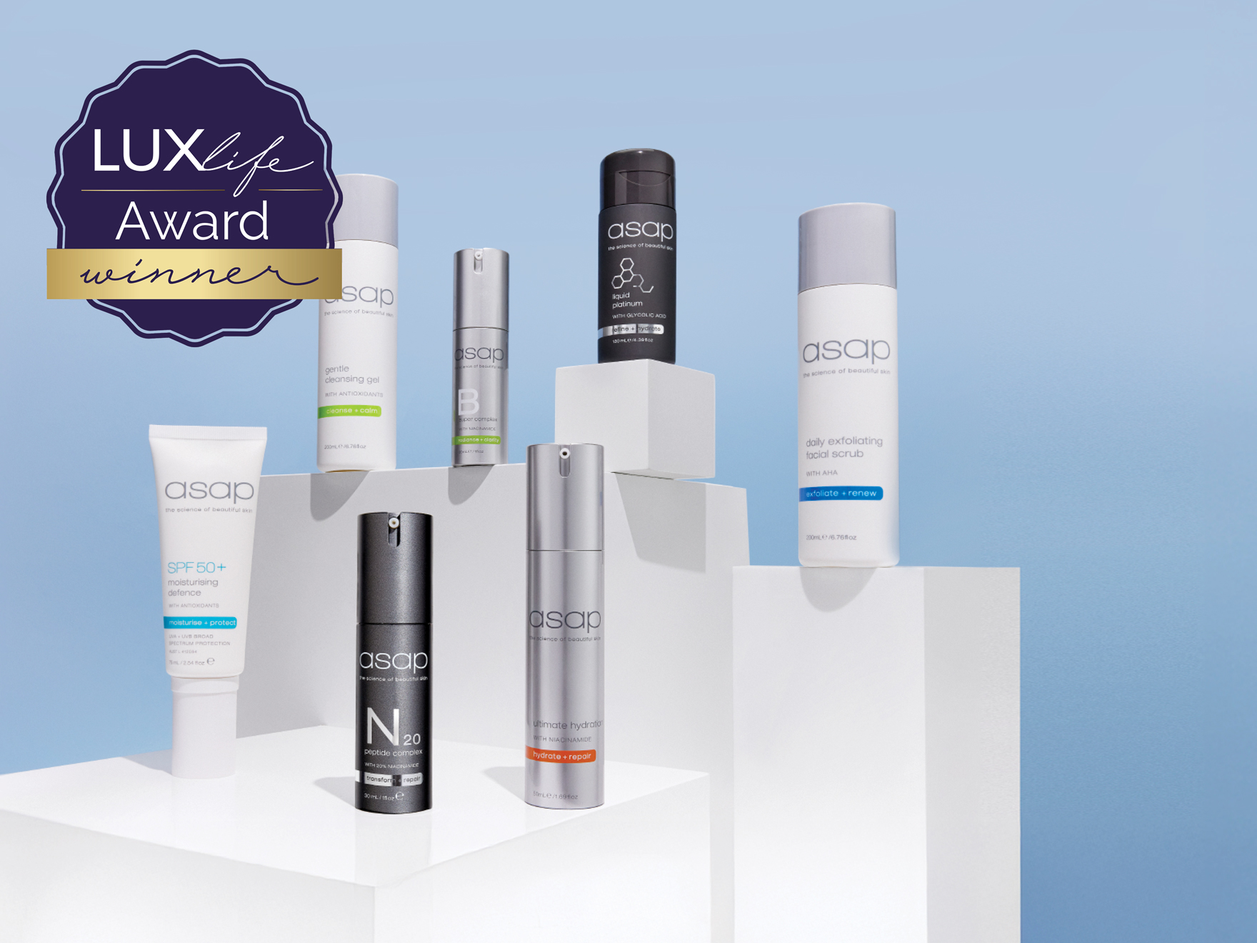 asap skincare luxlife award winner 2025